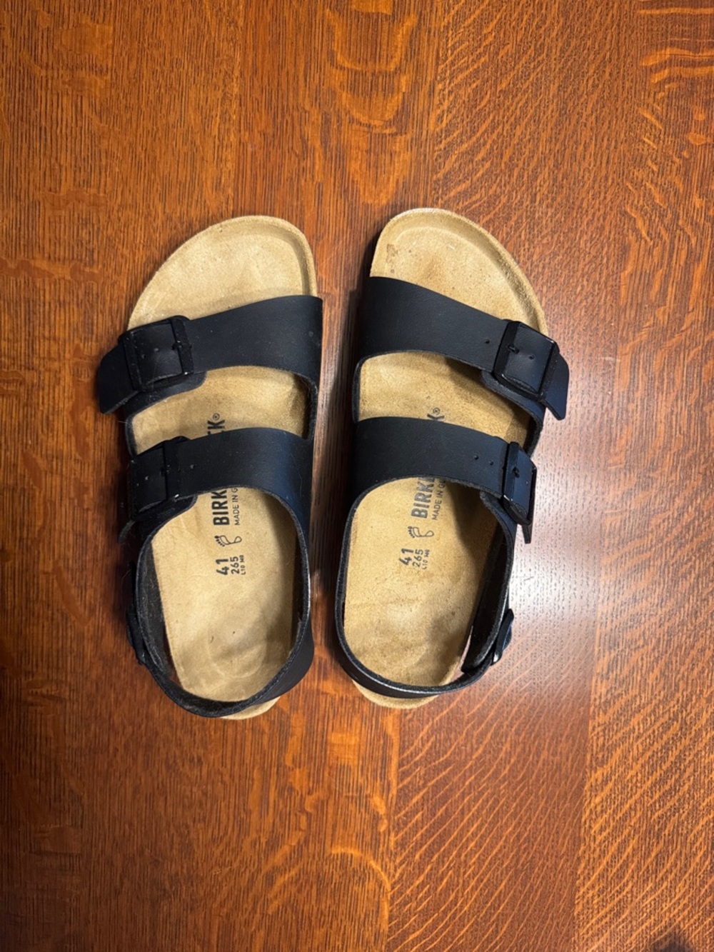NWOT Birkenstock Black Double-Strap Sandals
